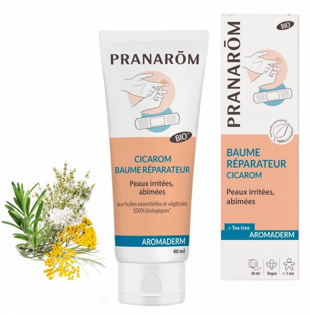 Pranarom Aromaderm Cicarom Baume Réparateur Bio 40ml