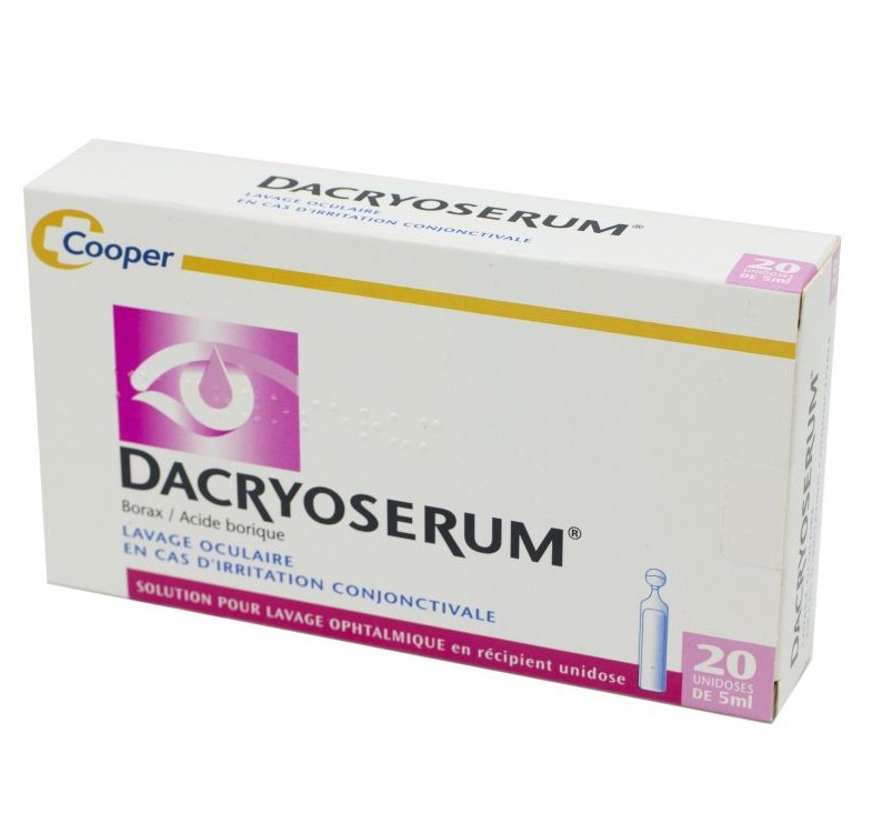 Dacryoserum Solution pour Lavage Ophtalmique 20 Unidoses