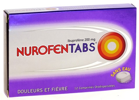 NurofenTabs 200mg 12 Comprimés Orodispersibles
