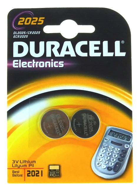 Duracell Piles Bouton au Lithium 2025 Boite de 2