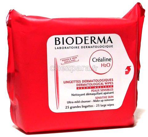 Bioderma Créaline H2O Lingettes Boite de 25