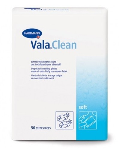 Vala Clean Gants de Toilette à Usage Unique X50