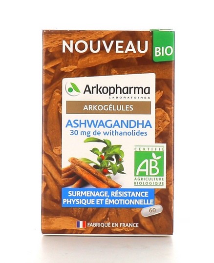Arkogélules Ashwagandha Bio 60 Gélules