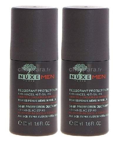Nuxe Men Déodorant Protection 24H Roll-on Lot de 2