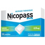 Nicopass Menthe Fraicheur 1.5mg 96 Pastilles à Sucer