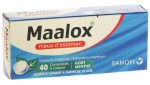 Maalox Maux d'Estomac Menthe 40 Comprimés à Croquer